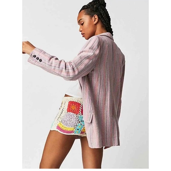 We The Free Kai Striped Relaxed Fit Blazer Multicolor Pink
Size Small - Picture 2 of 7